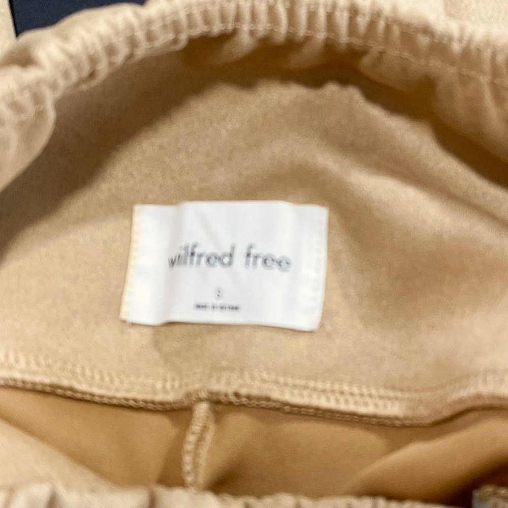 Wilfred Free | Aritzia | Daria Vegan Suede Leggings | Caramel | Sz S - Picture 3 of 9